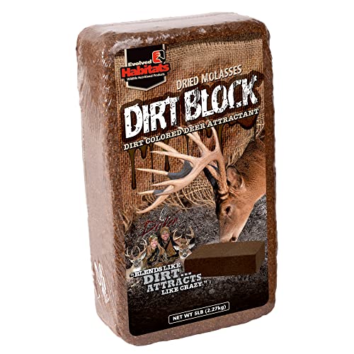 EVOLVED HABITATS Dirt Block 5LB Dirt-Colored Dried Molasses Deer… at Amazon