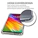 [Zeking] Compatible for Crystal Clear Flexible TPU Silicone with Four Corner Bumper Protective Case LG G7 Fit, if Applicable.