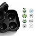 Wosweet Ice Cube Tray Mold - Black Silicone Ice Ball Maker With 6 X 4.5cm Round Ice Ball Spheres for Whiskey, Cocktails & Bourbon