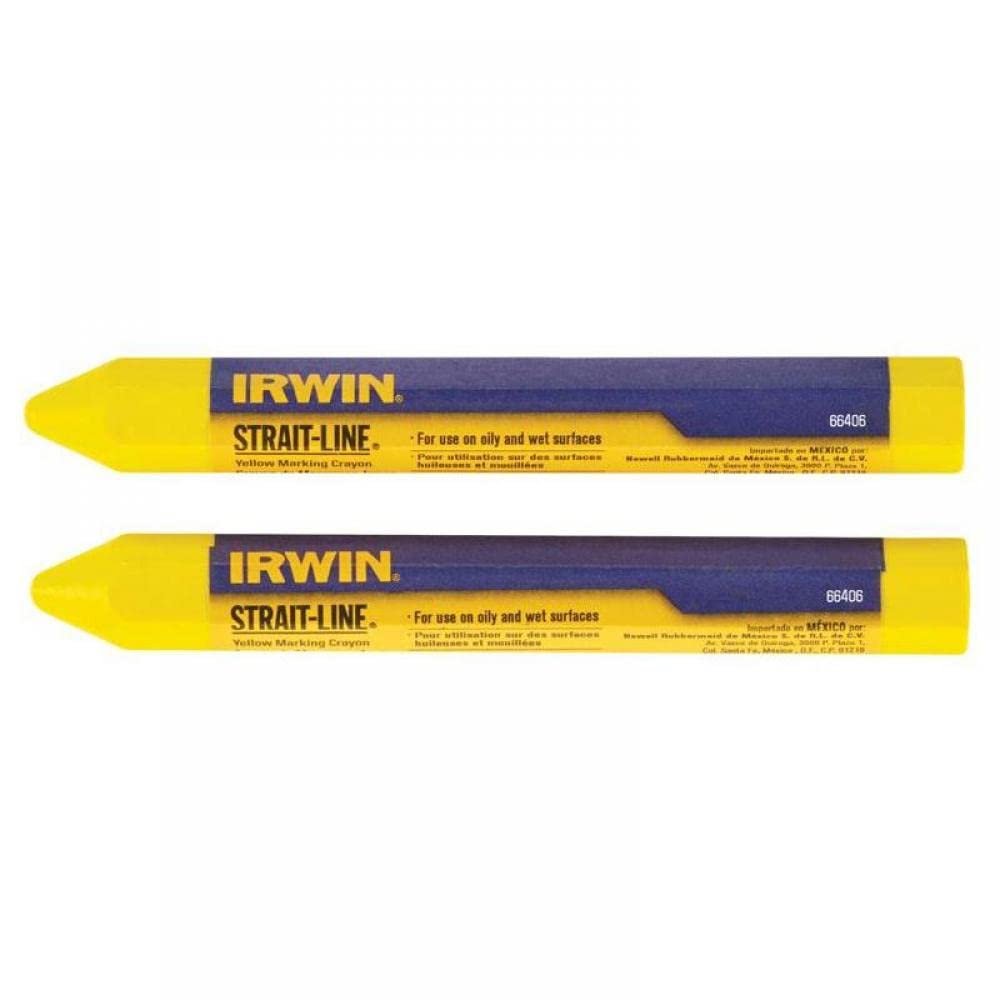 Strait-Line 666062 Waterproof Crayon - Yellow