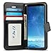 J&D Case Compatible for LG V35 Case/LG V35 ThinQ Case/V30S Case/V30S ThinQ Case/LG V30/LG V30 Plus Case, Wallet Stand Slim Fit Heavy Duty Protective Shockproof Flip Wallet Case for LG V30 Case Black
