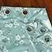H.VERSAILTEX Blackout Window Curtain Panel Grommet Top Drapes 1 Panel Set Room Darkening Thermal Insulated Blackout Curtain for Bedroom/Living Room (W52 x L84, Country Aqua Floral)