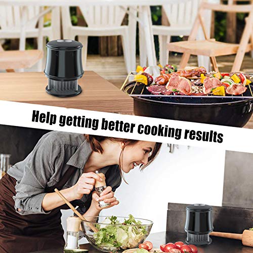 Meat Tenderizer,ABsuper Professional 48 Ultra Sharp Stainless Steel Blades for Tenderizing,BBQ,Chicken,Steak,Fish and Pork (Model1-Black)