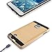 Kmall Note Edge N9150 Case 2in1 Hybrid Heavy Duty Impact Resistant Shock-Absorption Dual Layer Brushed Metal Texture Full-Body Protective Skin Cover Shell for Samsung Galaxy Note Edge SM-N915 Gold