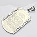 ZKDC Muslim Ayatul Kursi Quran stainless steel 60 cm chain necklace islam crystal gift