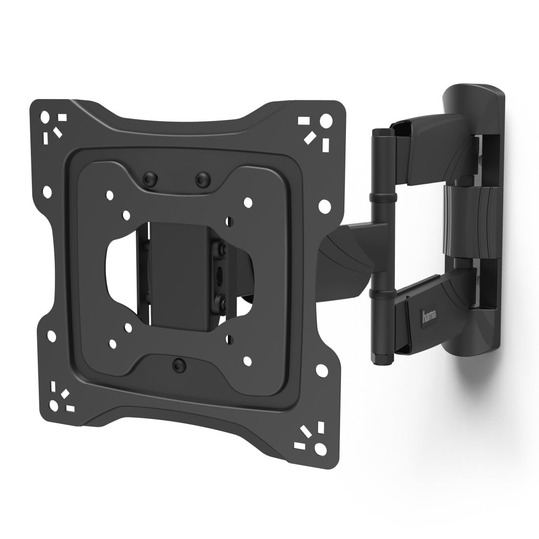 Hama TV Wall Mount 19 to 48 Inches 10 Year Guarantee (Tilting, Swivelling, Anti-Theft Device, Wall TV Mount for VESA Max 200 x 200, 25 kg Max) Black