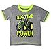 John Deere Boys' Little Big Time Power, Medium Heather Grey/Lime Green, 5