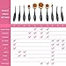 Oval Makeup Brushes Set-AsaVea, 10 Pieces, Soft Fibers, Durable Bendable Handles, Effortlessly Apply Powder Foundation Blusher Shadow, Leaves It Perfectly Smooth, Always Wear Your Perfect Look