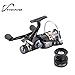 FyshFlyer Freshwater Spinning Reel Interchangeable Left/Right Handle; Double Soft Knobs; Metal Spool 9BB+1RB Perfect Carp Fishing Reel + 1 Spare Plastic Spool