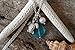 Handmade sea glass jewelry from Hawaii, blue sea glass necklace, Freshwater pearl, sea turtle charm, (Hawaii Gift Wrapped, Customizable Gift Message)