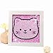 Diamond Painting for Kids Full Drill Painting by Number Kits Arts Crafts Supply Set Rhinestone Mosaic Making for Home Wall Decor Gifts for Christmas Birthday Mothers Day -Include Wooden Frame-cat