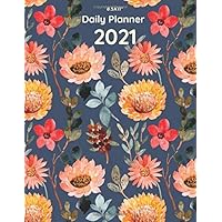 Daily Planner 2021: One Page Per Day Organizer With Pages Numbers (8.5x11 Inches, Large, 369 Pages) For Women, Seniors