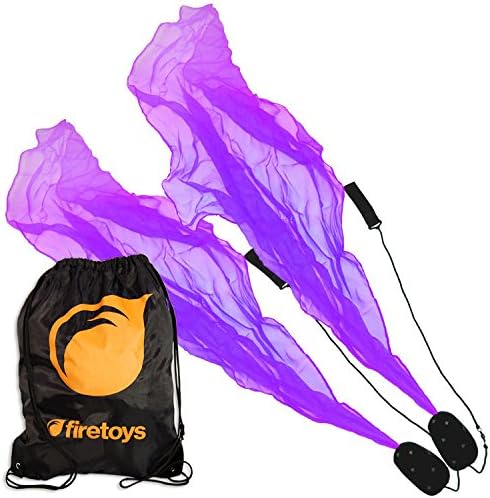 Purple Pyropixies Beginner Spiral Practice Poi &amp; Firetoys Tote Bag