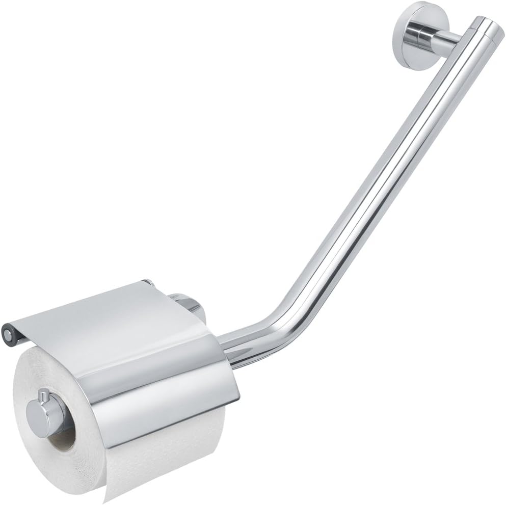 Tiger Comfort & Safety Grab Rail with Toilet Roll Holder, Stainless