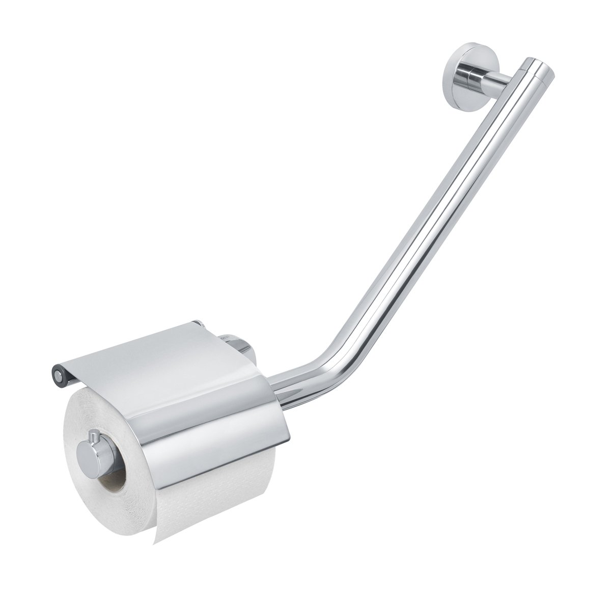 Tiger 299150346 Grab Rail with Toilet Roll Holder, Stainless Steel Polished, 40.4 x 24.1 x 8 cm