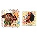 Disney Moana Deluxe MEGA Birthday Party Supplies Pack and Decorations for 16 includes Plates, Napkins, Cups, Cutlery, a Table Cover, a Candle, Swirl Decorations, and a Flower Garland