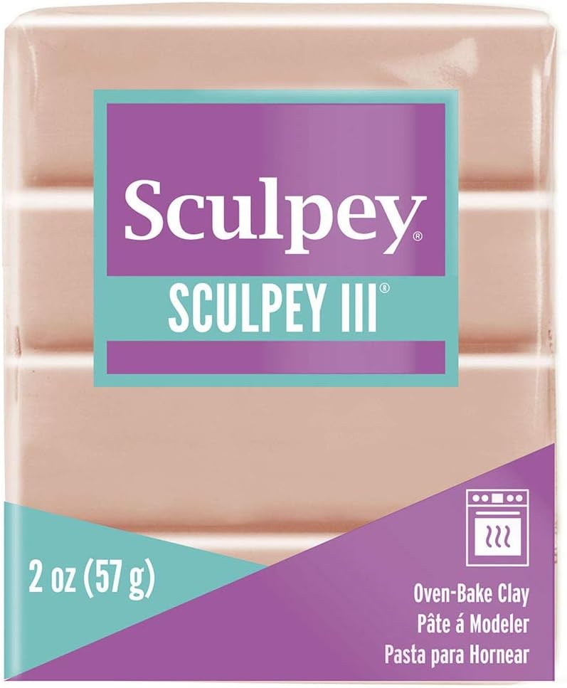 Sculpey S302 093 2 oz/57 g Individual Clay Bar, Beige