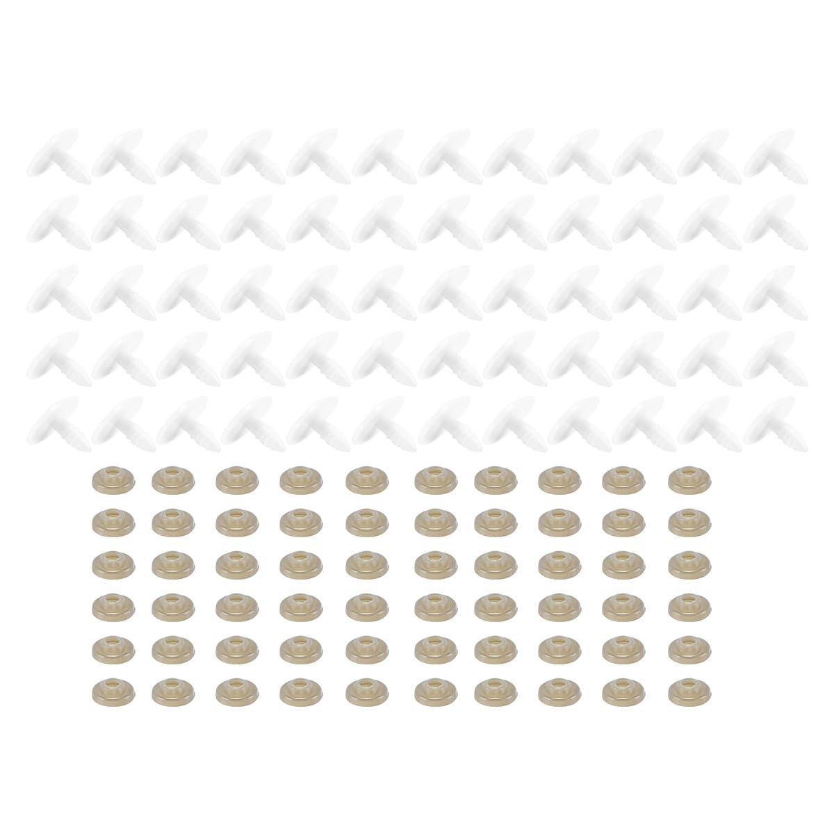 zalati Doll Eyes Toys 60pcs Oval Safety Plastic with Gasket for DIY Teddy Bear Doll Toys Animal Makings