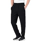 Zoulee New Men's Classic Drawstring-Waist Jogger Pants Sweatpants with Zipper Fly