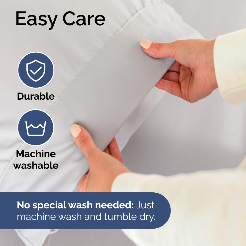 Extra Deep King Sheet Set - 6 Piece Breathable & Cooling Sheets - Hotel Luxury Bed Sheets Set - Easy & Secure Fit - Soft, Wrinkle Free & Comfy Sheets Set - French Grey Sheet Set w/Extra Deep Pockets
