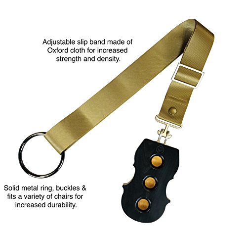 MI&VI Cello Anti-Slip Endpin Stop/Stopper w/ Straps - Perfect Real Wood Anchor, Holder Rest