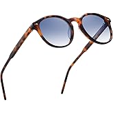 DUCO Men Sunglasses Polarized UV Protection Safety Mens Sun Glasses Cute Round TAC lenses Shades Acetate Frame DC1258