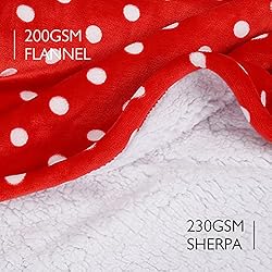 Catalonia Polka Dot Print Oversized Hoodie Blanket