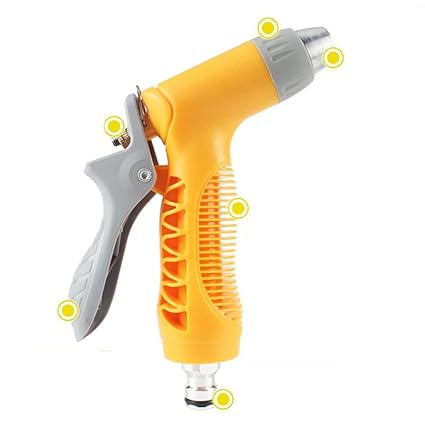 JINER Flexibler Gartenschlauch 15m Dehnbarer Wasserschlauch mit Brause für Autowaschanlagen, Garten Bewässerung