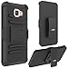 A3 2016 Case, LK [Heavy Duty] Black Armor Holster Defender Full Body Protective Hybrid Case Cover with Belt Swivel Clip for Samsung Galaxy A3 2016