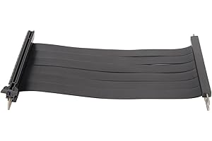 Fydun High Speed Flexible Dual Reverse Connector PCIE 3. X16 Riser Cable 180 Degree - Vertical GPU Mount Graphic Card Extensi