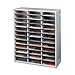 Fellowes Literature Organizer, 36 Compartment, Letter Size, Dove Gray (25061)