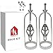 Clover Nipple Clamps Breasts Cage - Heavy Duty Flirt Metal Clover Breasts Cage Torture Nipple Clips (Silver)