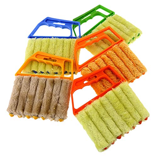 2 Pack 7 Finger Dusting Cleaner Tool, Mini Handheld Blind Duster Brush