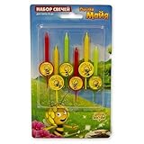 [RusToyShop] 6 psc Party SET Set of Candles for Cake maya the bee Holiday for Holiday Topper