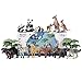 iBaseToy Zoo Animals Toy Jungle Animals, Toddlers Wild Animal Figures Set, Free Standing Realistic Animal Toys for Kids, Perfect for Birthday Party Favors, Classroom Rewards and Easter Gift