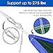Yes4All Single Lightweight Camping Hammock with Carry Bag – Nylon Parachute Hammock / Lightweight Portable Hammock for Camping, Hiking (Green/Blue)