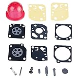 Hipa Carburetor Rebuild Kit with Primer Bulb for ZAMA Carbs Ryobi Ryan IDC Homelite # RB-29