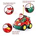 SGILE RC Cartoon Car Toy with Lights Music for Toddlers Baby Kids, Green