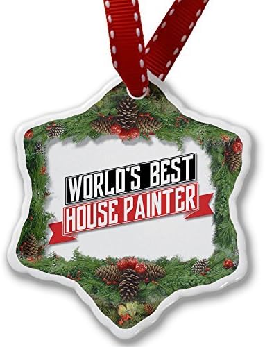 Amazon Co Jp パンジー クリスマス クラフト ツリー デコレーション 世界最高の家 ペインター クリスマス オーナメント カスタム クリスマス ギフト ホーム キッチン