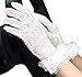 Sun UV Protection Gloves Non-slip Touchscreen Weding Glove, White