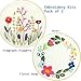 2 Pack Embroidery Kit, Full Range of Embroidery Starter Kit with Pattern DIY Embroidery Kit for Beginner Including Embroidery Cloth, Embroidery Hoop, Threads, Tools Kit (Floral Hoop & Flowers)