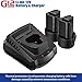ACDelco ARI12104-2P G12 Series 12V Cordless Li-ion 1/4” 80 ft-lbs. Impact Wrench Tool Kit with 2 Batteries