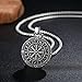 Holyheart Vegvisir Pendant Necklace, Runic Compass Pendant Necklace, Scandinavian Norse Pendant, Handcrafted Viking Jewelry, Amulet Viking Necklace Gift for Men Unisex
