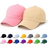 FASHIENT Unisex Cotton Baseball Cap Combo Pack of 2 - Classic Cotton Baseball Hats, Adjustable Fit for Men & Women