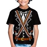 Kids Mexican Mariachi Bandido Pistolero Cowboy Halloween Costume T-Shirt