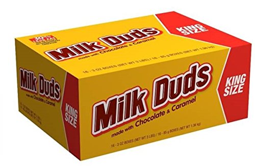 Product Of Milk Duds, King Size Chocolate & Caramel Candy, Count 16 (3 oz ) - Chocolate Candy / Grab Varieties & Flavors