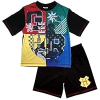 Get Wivvit Boys Pyjamas Shorty Harry Potter Pjs Hogwarts Ravenclaw Gryffindor Sizes from 5 to 12 Years (5-6 Years)