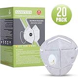 Dust Mask Disposable Anti-Pollution Safety Mask with Exhalation Valve - N95 6 Layer Activated Carbon Air Filter Personal Protective Against PM2.5 Face Mask, Anti-Dust, Home, DIY Projects (20 Packs)