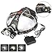 Boruit RJ-5000 5000 Lumen Led Headlamp Bright Headlight Head Flaslight Torch 3 XM-L2 LED with Rechargeable Batteries and Wall Charger for Hiking Camping Hunting Riding Night Fishing Kids