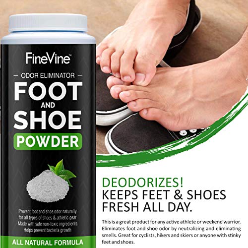 Foot and Shoe Powder Deodorizer and Odor Eliminator Remove Bad